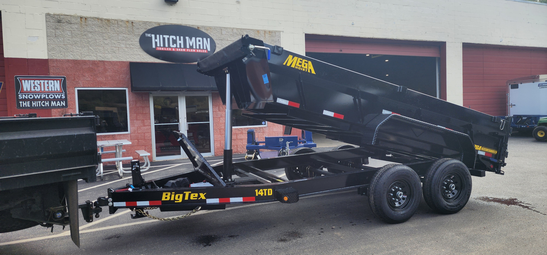 New 7 x 14 Big Tex Low Pro 14TD Telescopic Dump Trailer 15.4K****7 Gauge Floor