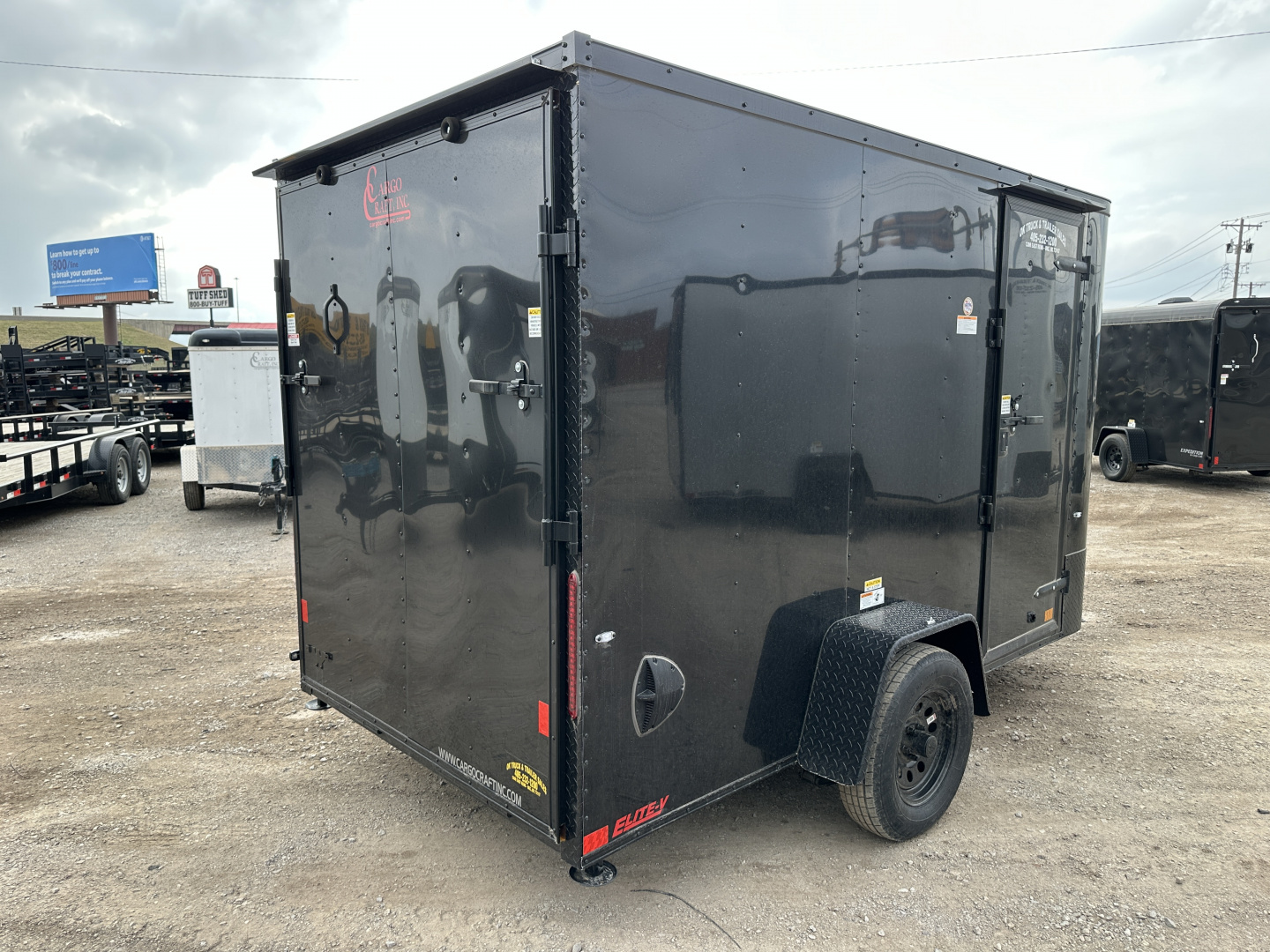New 2026 Cargo Craft 6'x12'x6'6" Elite V Nose with ramp door Cargo / Enclosed Trailer