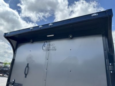 New 2026 Cargo Craft 6'x14'x6'6" Elite V Nose Sport with Ramp door in Charcoal / Black out Cargo / Enclosed Trailer