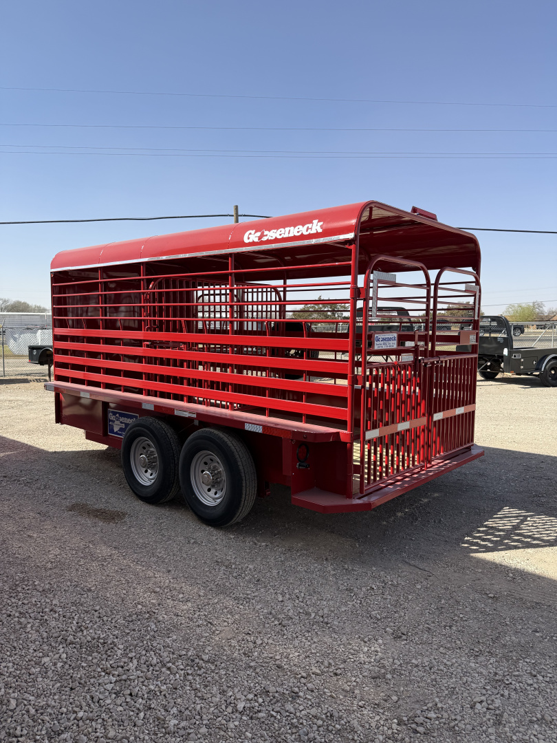 New 2026 Gooseneck Trailer MFG STEEL BP Stock / Stock Combo Trailer