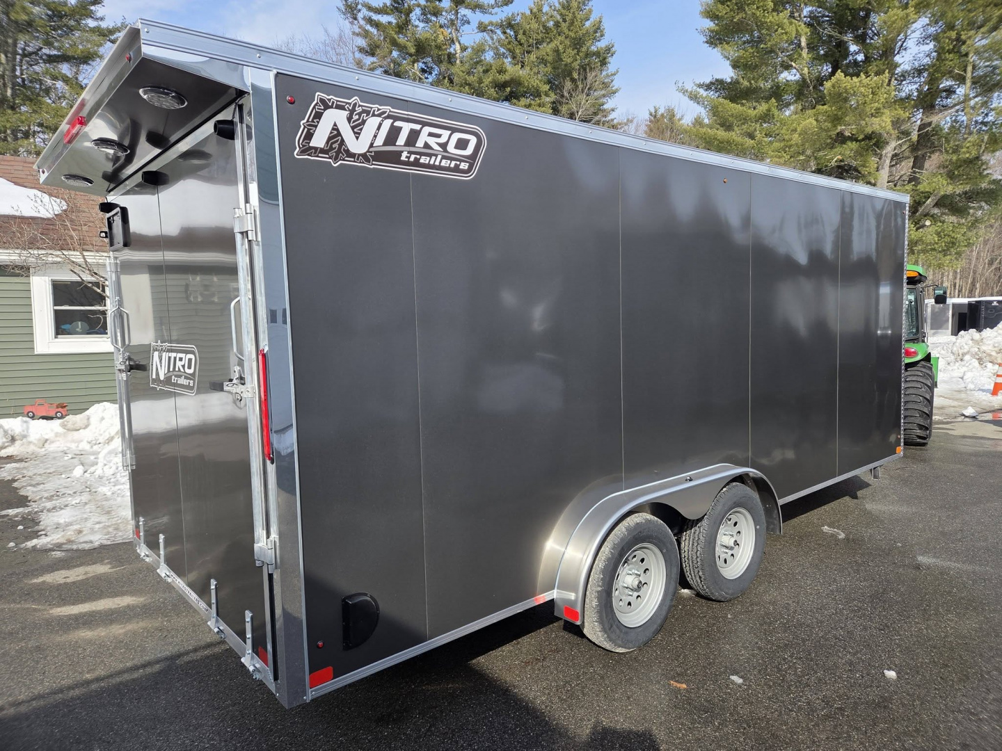 New 2026 Nitro 7.5x18 snowmobile or sxs utv trailer Snowmobile Trailer