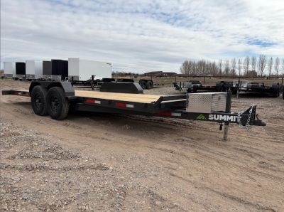 New 2026 Summit Cascade 7x18 14k Full Tilt Deck Equipment Trailer