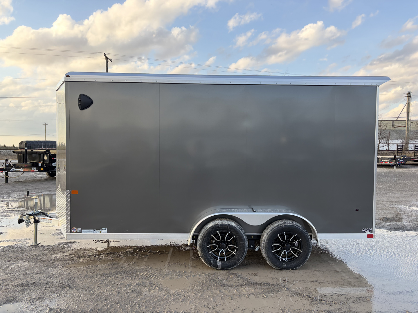 New 2026 Model Year Clearance NEO TRAILERS NAV147TR6 (7' X 14') 7K V-Nose Cargo / Enclosed Trailer