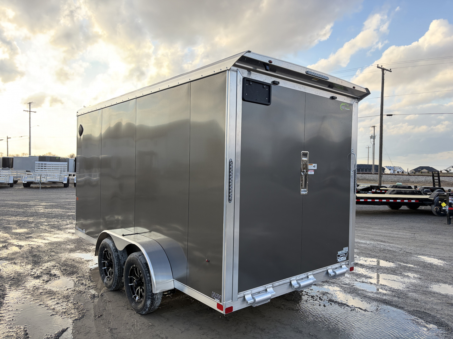 New 2026 Model Year Clearance NEO TRAILERS NAV147TR6 (7' X 14') 7K V-Nose Cargo / Enclosed Trailer
