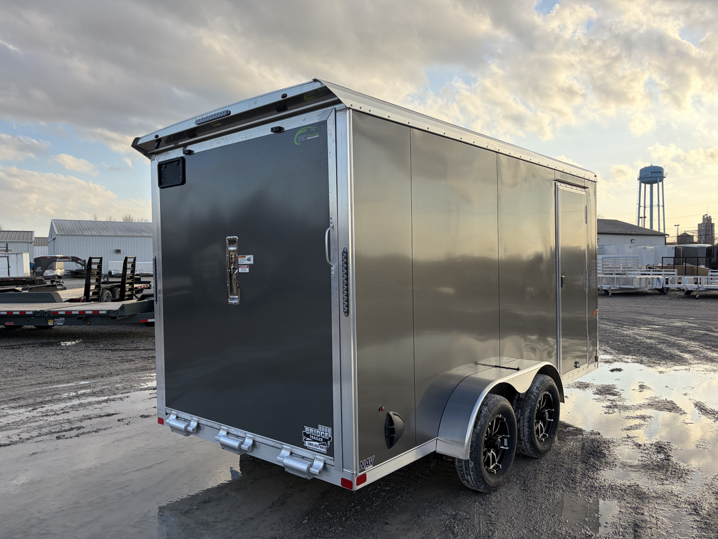 New 2026 Model Year Clearance NEO TRAILERS NAV147TR6 (7' X 14') 7K V-Nose Cargo / Enclosed Trailer