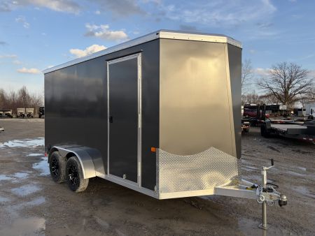 New 2026 Model Year Clearance NEO TRAILERS NAV147TR6 (7' X 14') 7K V-Nose Cargo / Enclosed Trailer