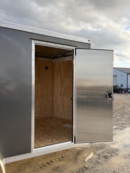 New 2026 Model Year Clearance NEO TRAILERS NAV147TR6 (7' X 14') 7K V-Nose Cargo / Enclosed Trailer