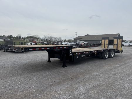 New 2026 Behnke 9.5'X38' 40 Ton Step Deck AIR RAMPS