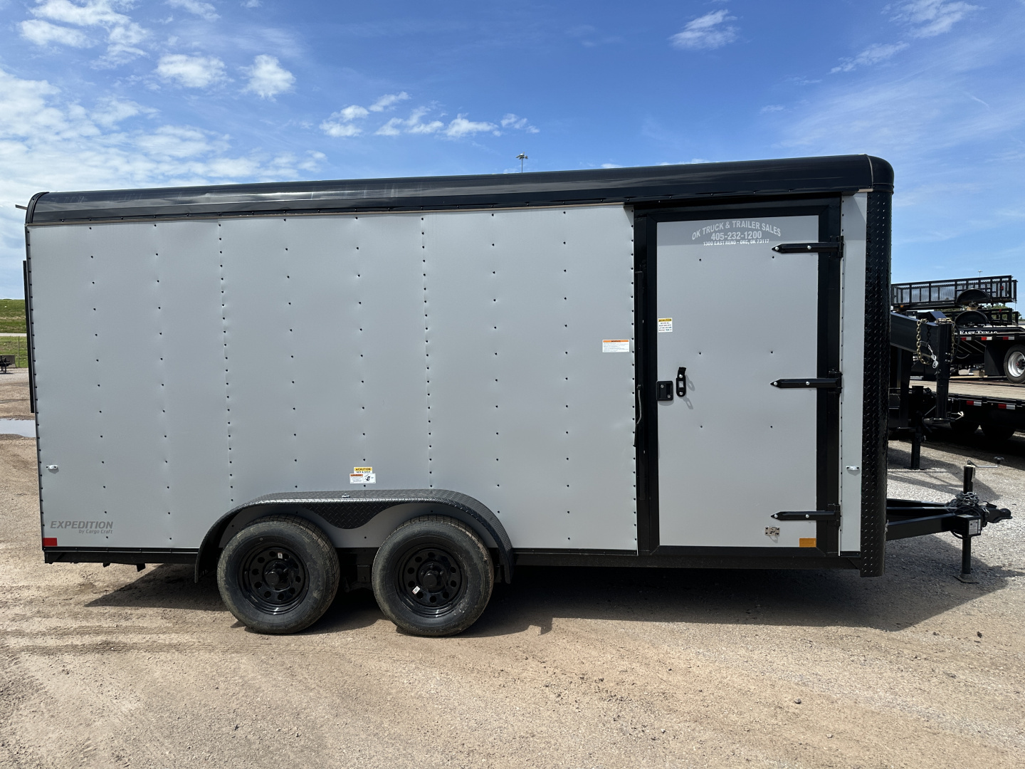 New 2026 Cargo Craft 7'x16'x7' Tall Expedition Extreme Silver Black out with ramp door Cargo / Enclosed Trailer