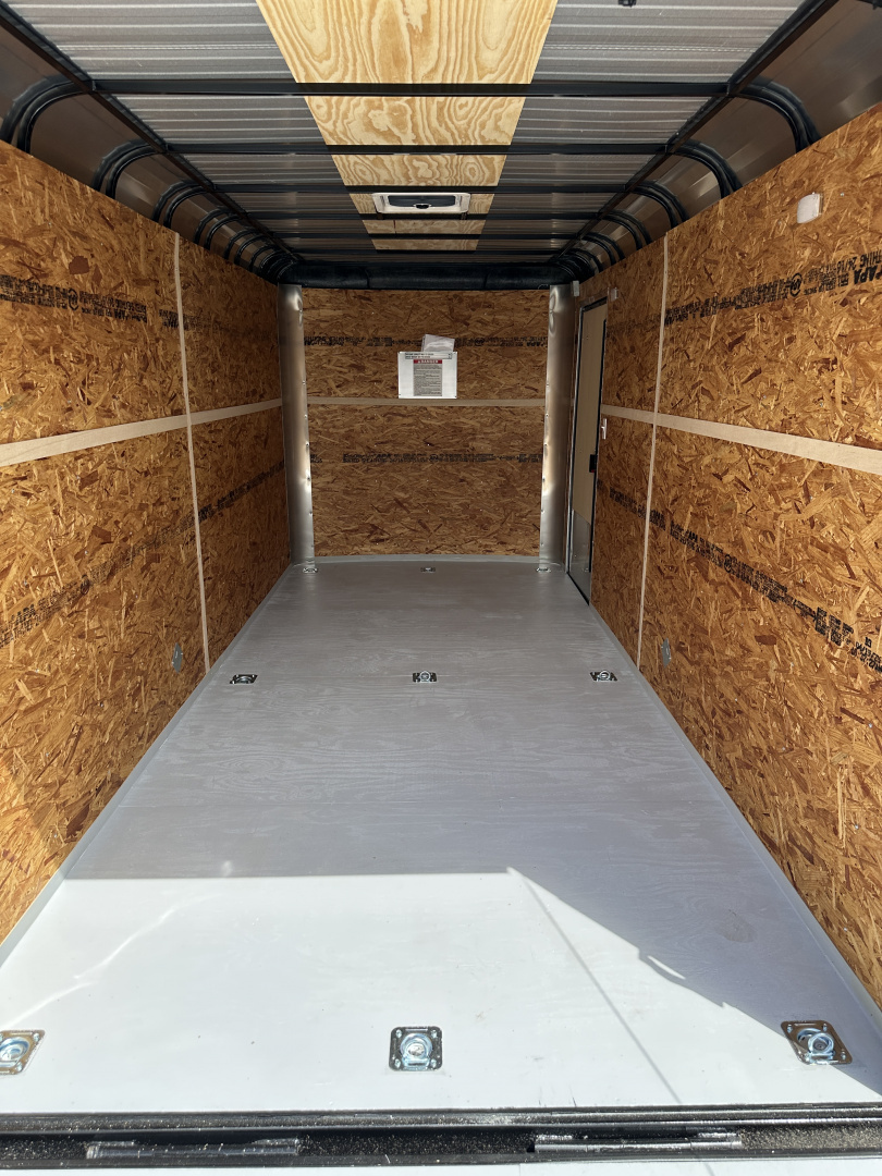 New 2026 Cargo Craft 7'x16'x7' Tall Expedition Extreme Silver Black out with ramp door Cargo / Enclosed Trailer