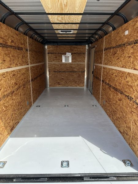 New 2026 Cargo Craft 7'x16'x7' Tall Expedition Extreme Silver Black out with ramp door Cargo / Enclosed Trailer