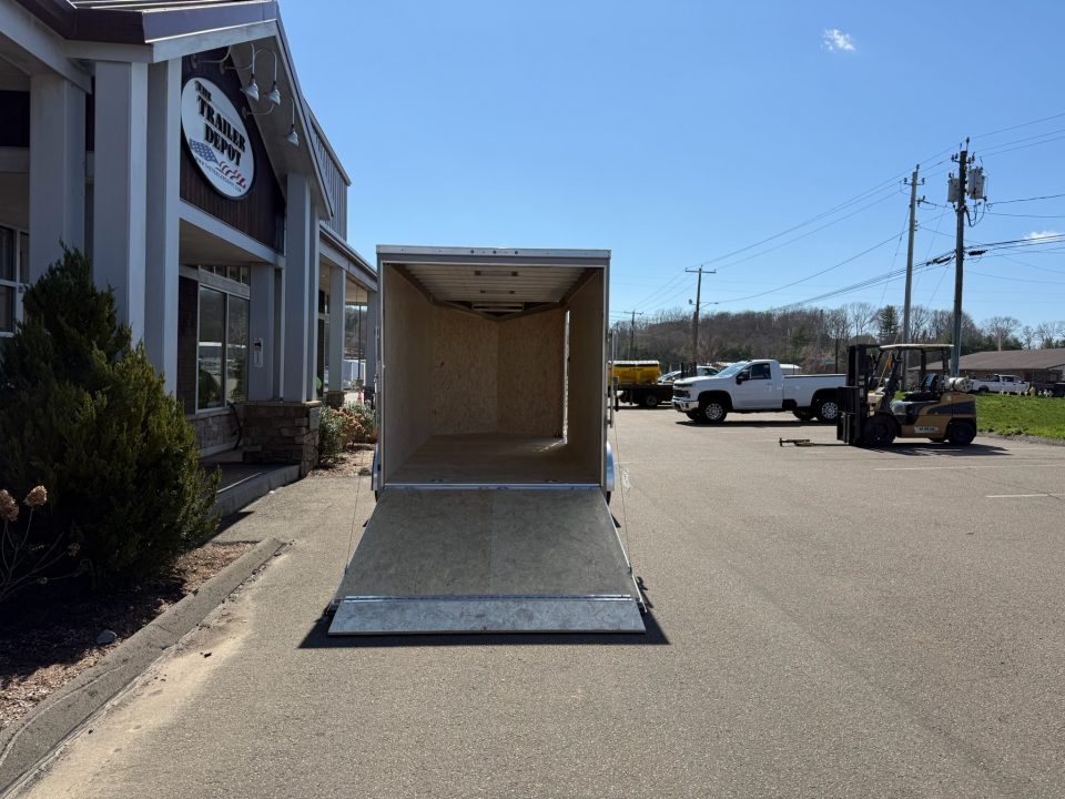 New ATC 7' x 16' + 2' V-Nose Enclosed Cargo Trailer with Ramp Door 7.7K