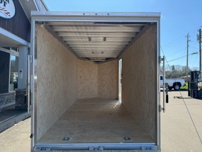 New ATC 7' x 16' + 2' V-Nose Enclosed Cargo Trailer with Ramp Door 7.7K