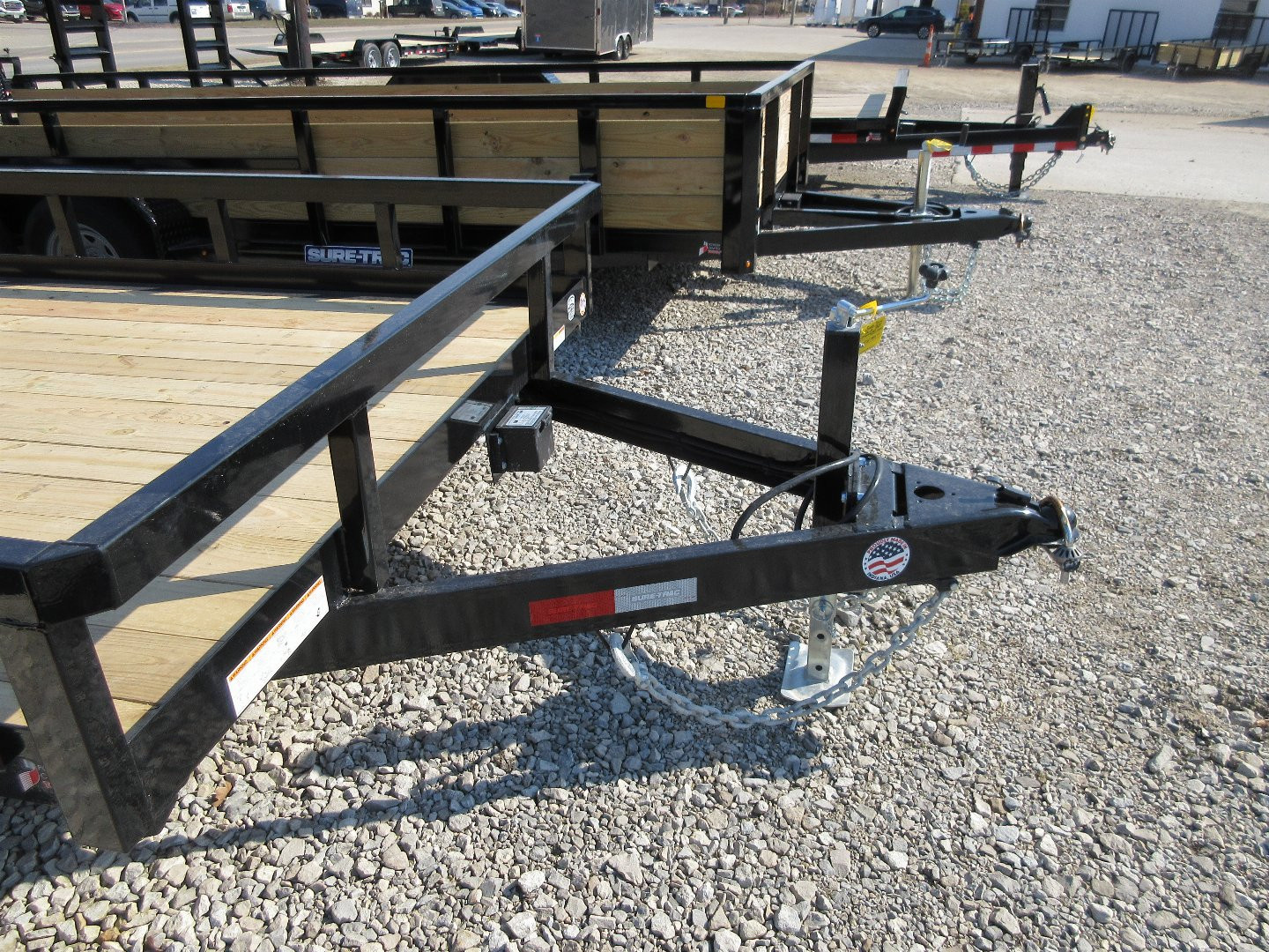 New 2026 Sure-Trac 7 x 18 Tube Top Utility Trailer 10K Tandem Utility Trailer