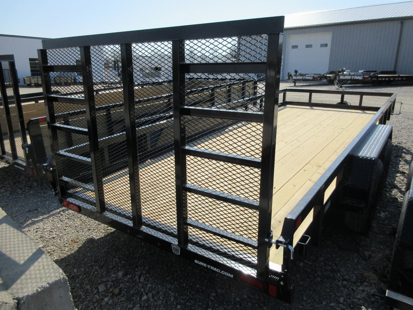 New 2026 Sure-Trac 7 x 18 Tube Top Utility Trailer 10K Tandem Utility Trailer