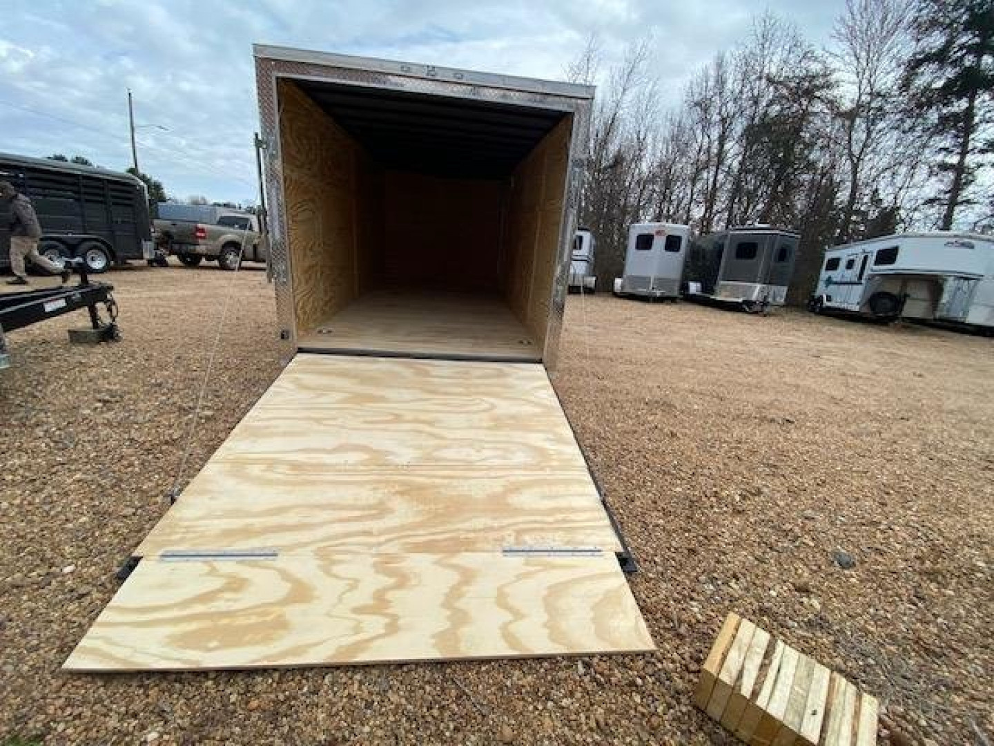 New 2027 Choice Cargo 7X16 Tandem Axle Cargo / Enclosed Trailer w/ Ramp
