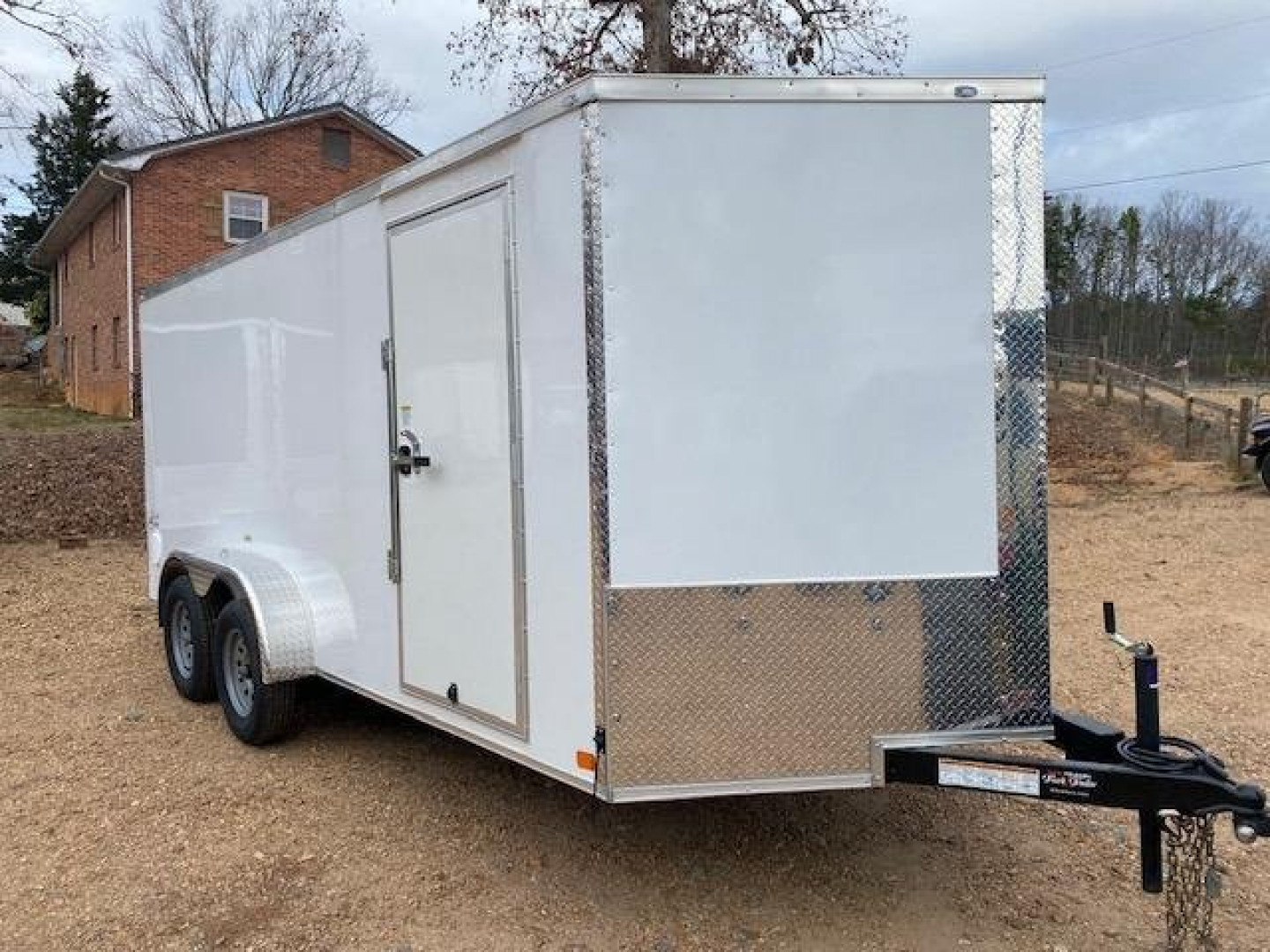 New 2027 Choice Cargo 7X16 Tandem Axle Cargo / Enclosed Trailer w/ Ramp