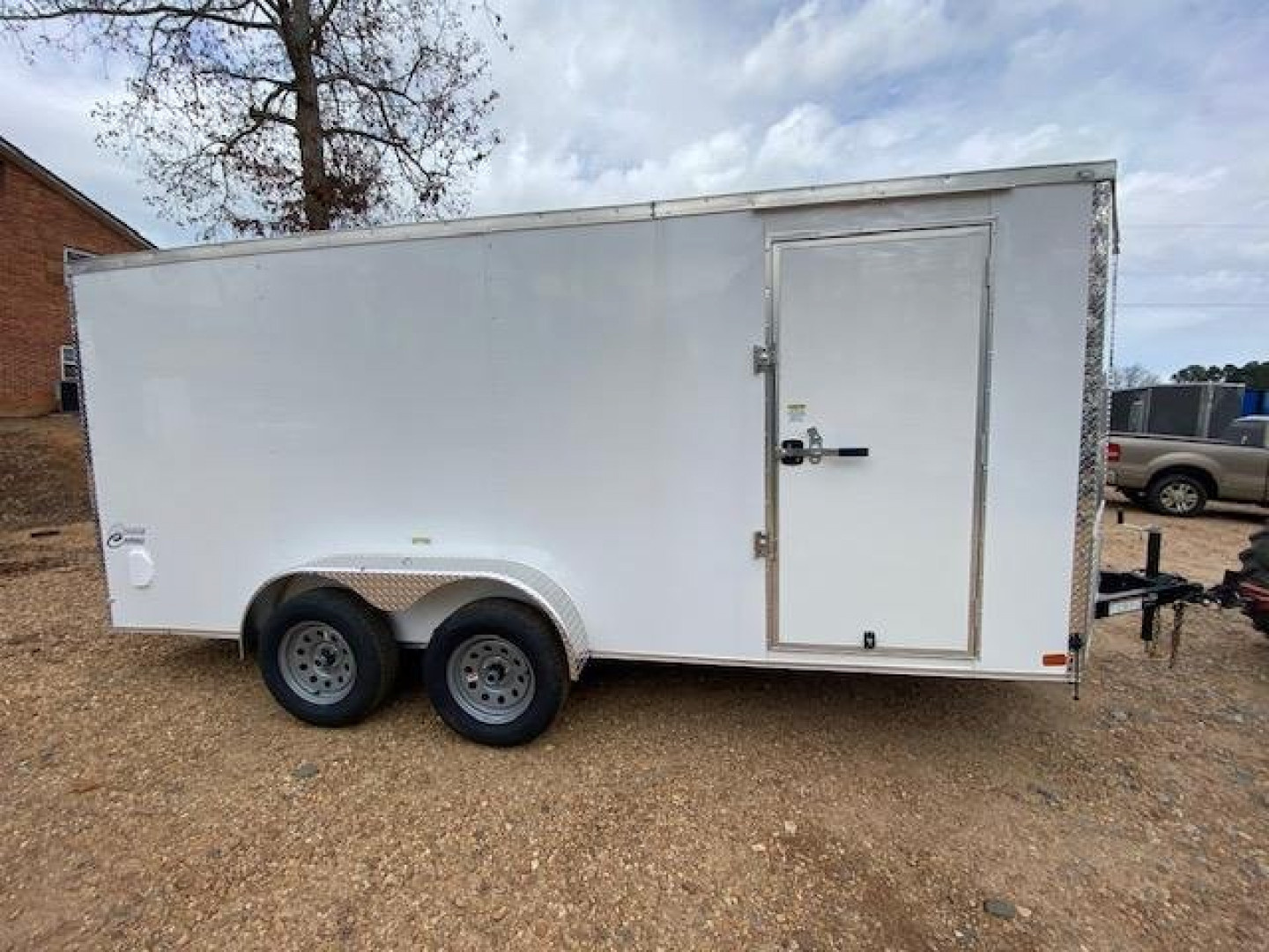 New 2027 Choice Cargo 7X16 Tandem Axle Cargo / Enclosed Trailer w/ Ramp