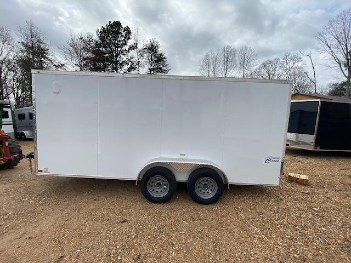 New 2027 Choice Cargo 7X16 Tandem Axle Cargo / Enclosed Trailer w/ Ramp
