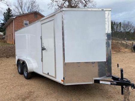 New 2027 Choice Cargo 7X16 Tandem Axle Cargo / Enclosed Trailer w/ Ramp