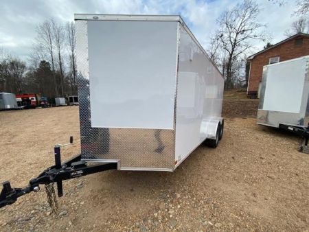 New 2027 Choice Cargo 7X16 Tandem Axle Cargo / Enclosed Trailer w/ Ramp