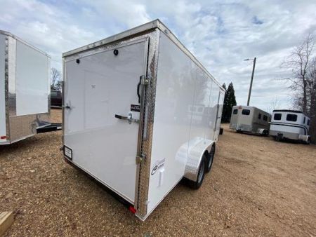 New 2027 Choice Cargo 7X16 Tandem Axle Cargo / Enclosed Trailer w/ Ramp