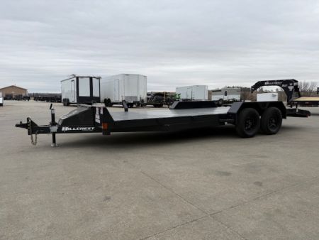 New 2026 Hillcrest Black-Grey 82"x18'+2' 7k Car Hauler Trailer