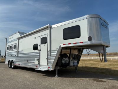 New 2026 Cimarron 3H 12'6" Trail Boss Conversions LQ Horse Trailer