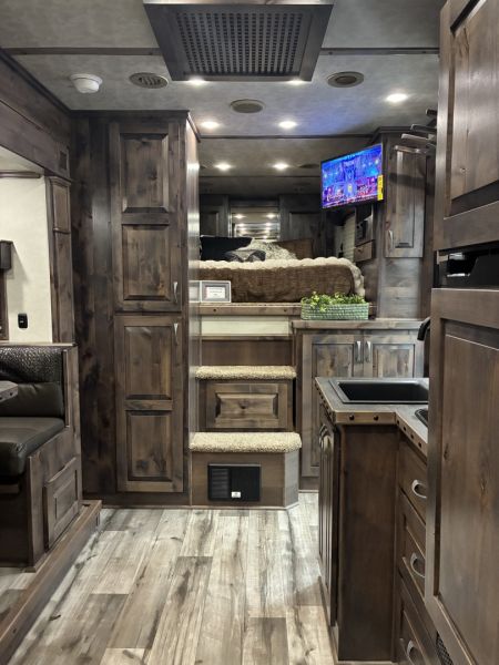 New 2026 Cimarron 3H 12'6" Trail Boss Conversions LQ Horse Trailer