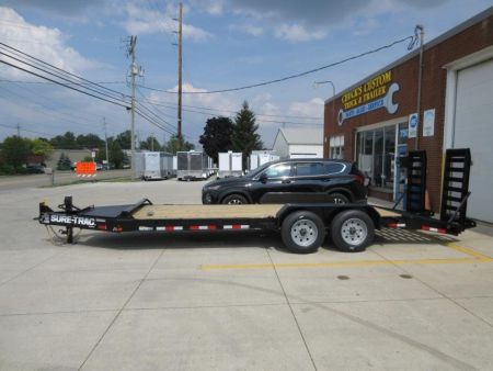 New 2026 Sure-Trac 7 x 20 (17+3) Pro Series Beam Implement Trailer 17.6K Equipment Trailer