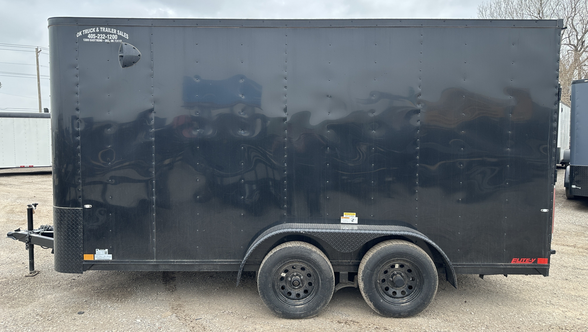 New 2025 Cargo Craft 7'x16'x7'tall Elite V Nose Sport with ramp door, black/black out Cargo / Enclosed Trailer