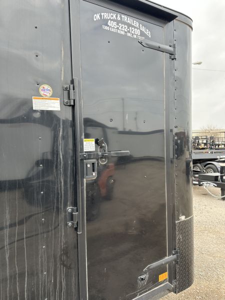 New 2025 Cargo Craft 7'x16'x7'tall Elite V Nose Sport with ramp door, black/black out Cargo / Enclosed Trailer