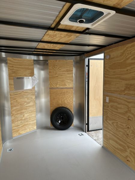 New 2025 Cargo Craft 7'x16'x7'tall Elite V Nose Sport with ramp door, black/black out Cargo / Enclosed Trailer