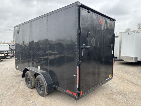 New 2025 Cargo Craft 7'x16'x7'tall Elite V Nose Sport with ramp door, black/black out Cargo / Enclosed Trailer