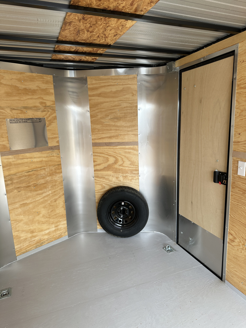 New 2025 Cargo Craft 7'x16'x7'tall Elite V Nose Sport with ramp in Charcoal / Black out Cargo / Enclosed Trailer