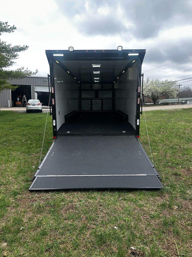 New 2026 Rock Solid Cargo 8.5x28 Race Trailer -Finished Interior-7000LB Triple Torsion-Heavy Duty Ramp