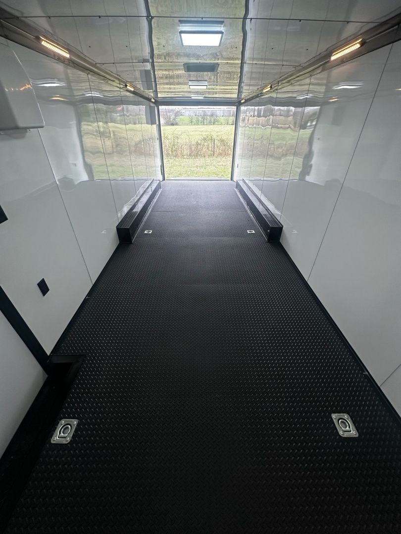 New 2026 Rock Solid Cargo 8.5x28 Race Trailer -Finished Interior-7000LB Triple Torsion-Heavy Duty Ramp