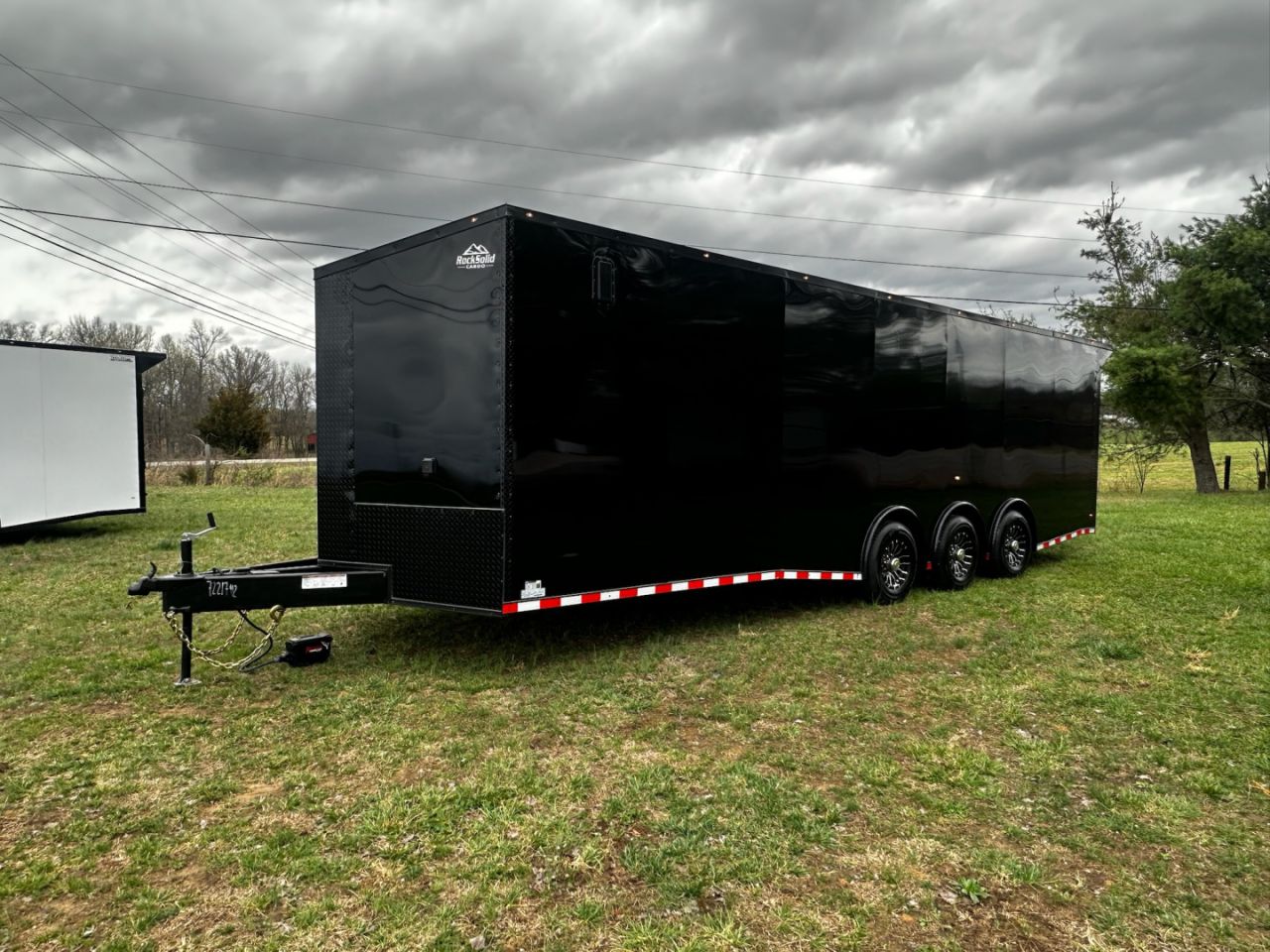 New 2026 Rock Solid Cargo 8.5x28 Race Trailer -Finished Interior-7000LB Triple Torsion-Recessed E-Track - HD Ramp