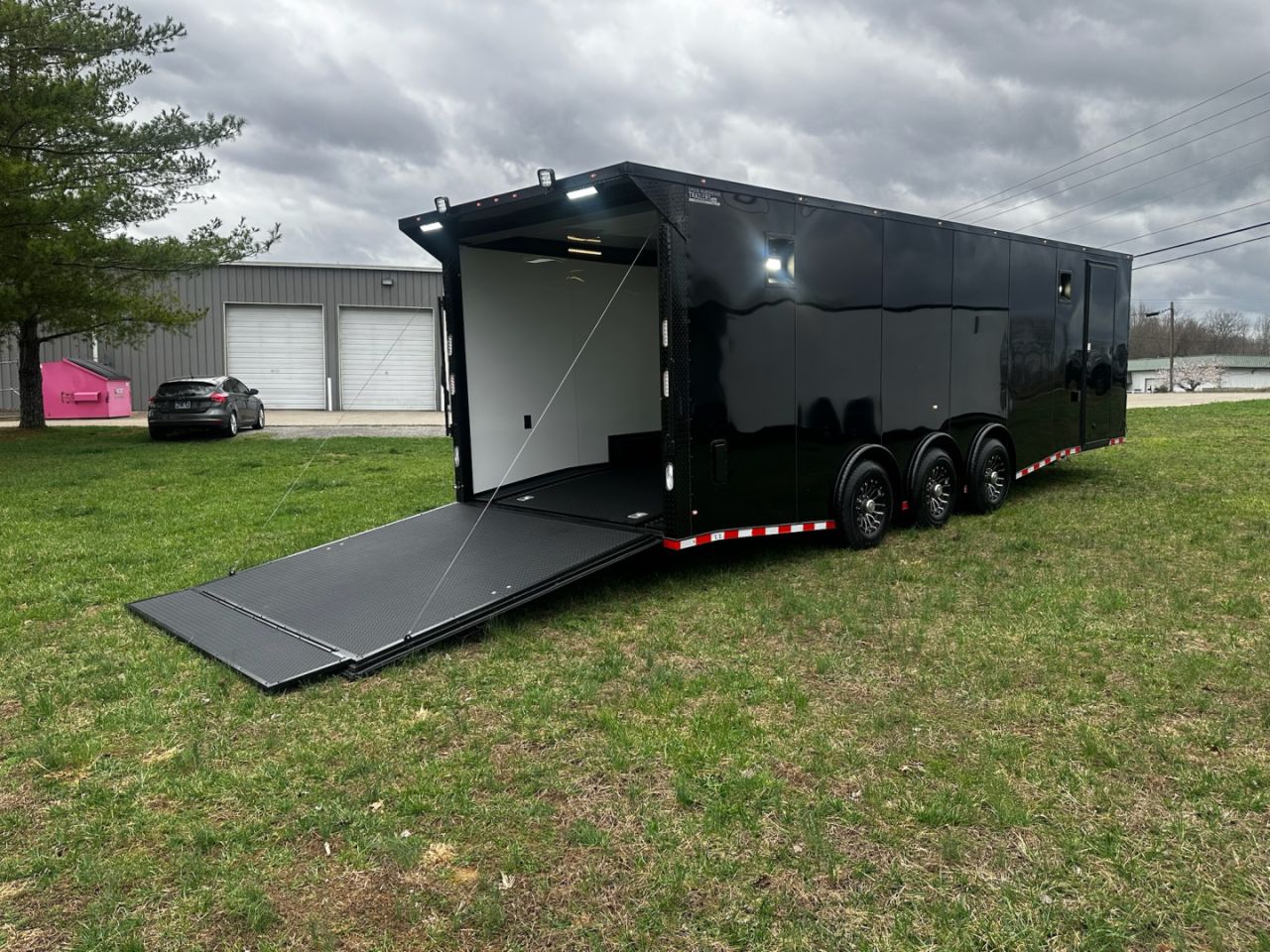 New 2026 Rock Solid Cargo 8.5x28 Race Trailer -Finished Interior-7000LB Triple Torsion-Recessed E-Track - HD Ramp
