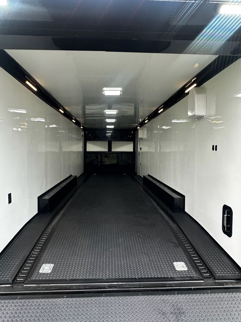 New 2026 Rock Solid Cargo 8.5x28 Race Trailer -Finished Interior-7000LB Triple Torsion-Recessed E-Track - HD Ramp