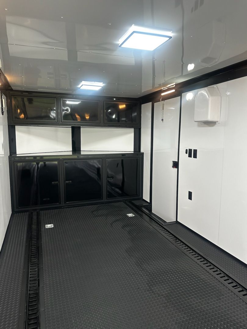 New 2026 Rock Solid Cargo 8.5x28 Race Trailer -Finished Interior-7000LB Triple Torsion-Recessed E-Track - HD Ramp