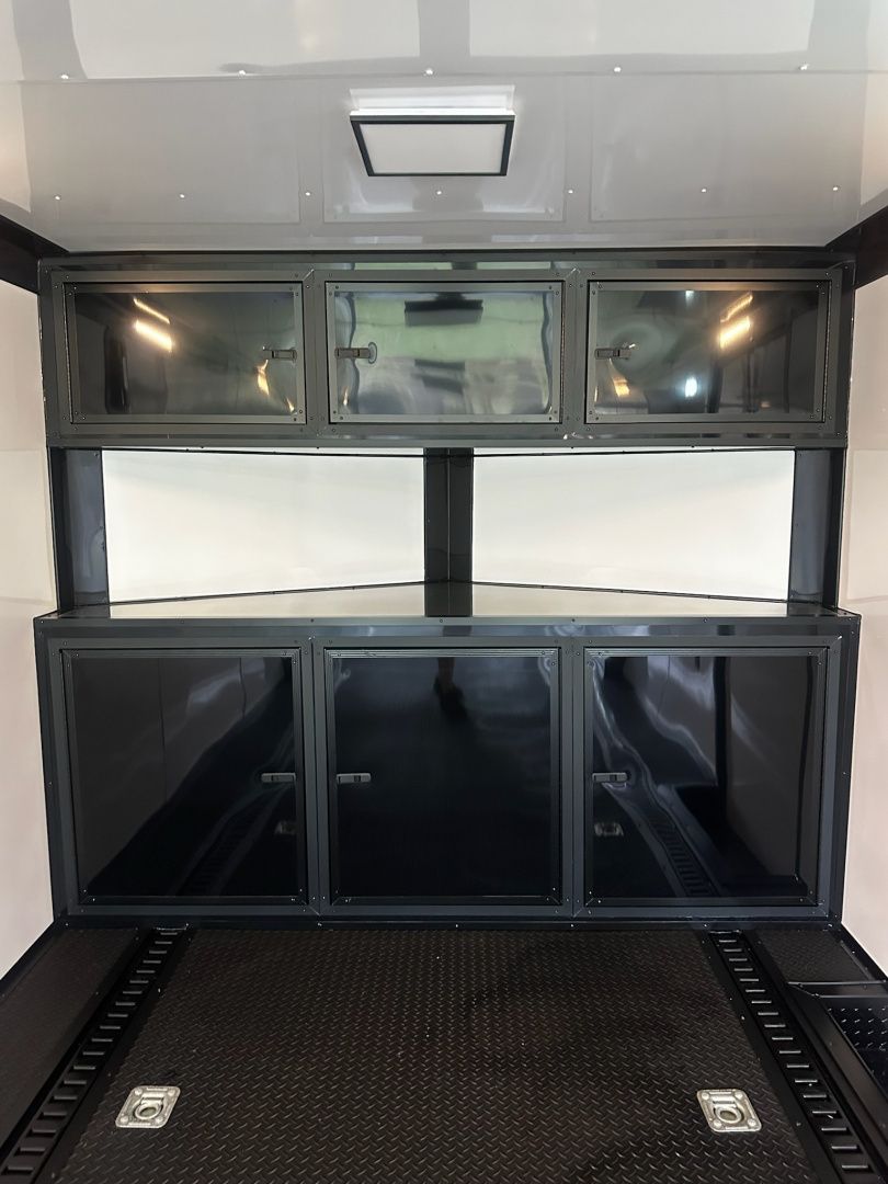 New 2026 Rock Solid Cargo 8.5x28 Race Trailer -Finished Interior-7000LB Triple Torsion-Recessed E-Track - HD Ramp