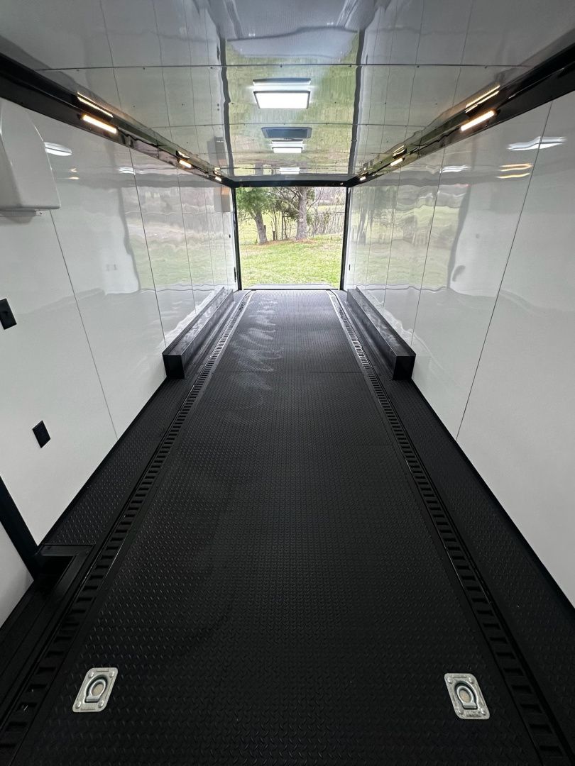 New 2026 Rock Solid Cargo 8.5x28 Race Trailer -Finished Interior-7000LB Triple Torsion-Recessed E-Track - HD Ramp