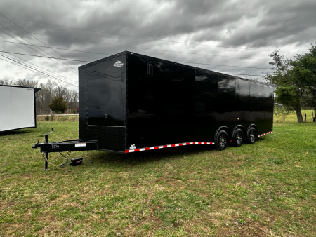 New 2026 Rock Solid Cargo 8.5x28 Race Trailer -Finished Interior-7000LB Triple Torsion-Recessed E-Track - HD Ramp