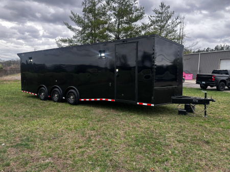New 2026 Rock Solid Cargo 8.5x28 Race Trailer -Finished Interior-7000LB Triple Torsion-Recessed E-Track - HD Ramp