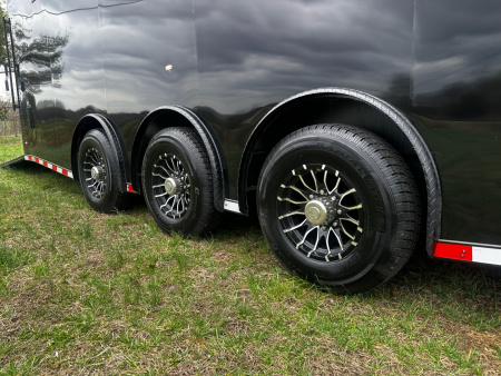 New 2026 Rock Solid Cargo 8.5x28 Race Trailer -Finished Interior-7000LB Triple Torsion-Recessed E-Track - HD Ramp