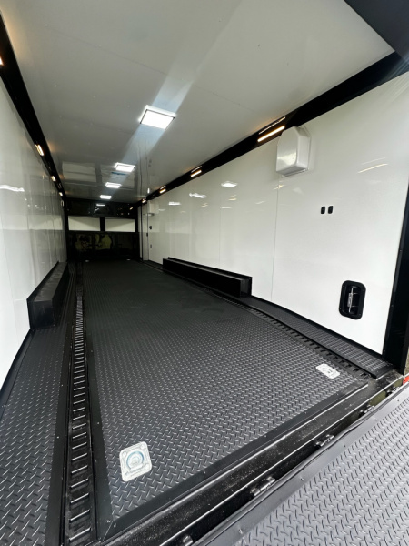 New 2026 Rock Solid Cargo 8.5x28 Race Trailer -Finished Interior-7000LB Triple Torsion-Recessed E-Track - HD Ramp