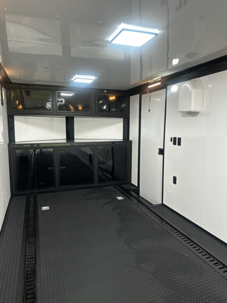 New 2026 Rock Solid Cargo 8.5x28 Race Trailer -Finished Interior-7000LB Triple Torsion-Recessed E-Track - HD Ramp