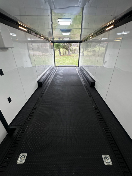 New 2026 Rock Solid Cargo 8.5x28 Race Trailer -Finished Interior-7000LB Triple Torsion-Recessed E-Track - HD Ramp