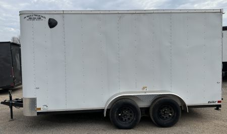 New 2025 Cargo Craft 7'x16'x7'tall Elite V Nose Ramp white Cargo / Enclosed Trailer